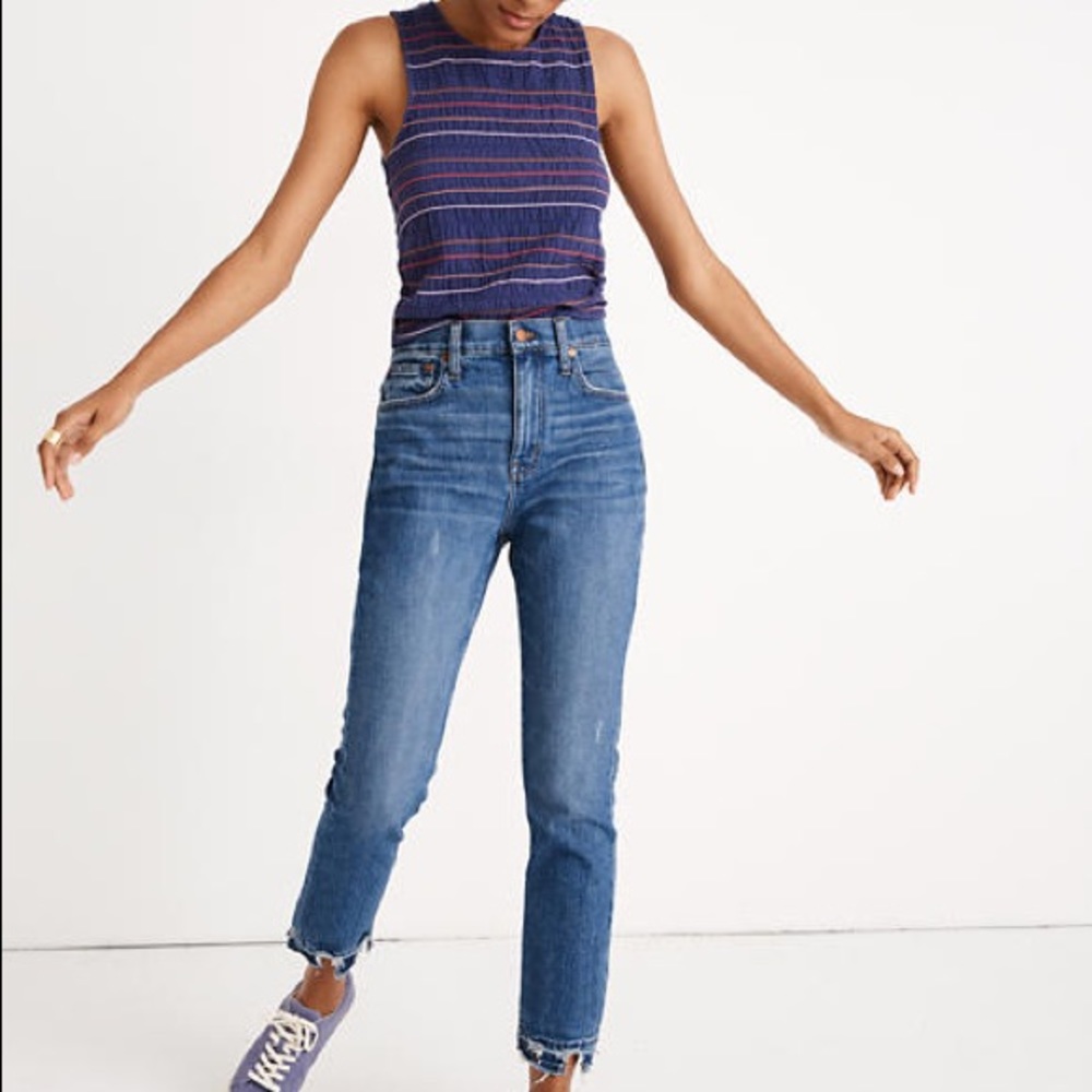 💤Madewell High-Rise Slim Boyjean